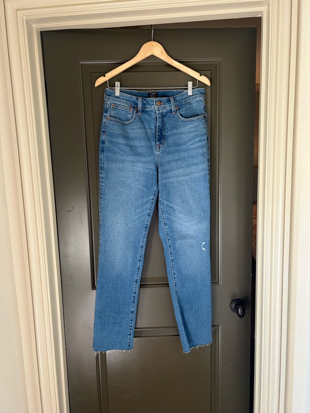 J. Crew Essential Straight Denim Jeans - 28 tall - NWT